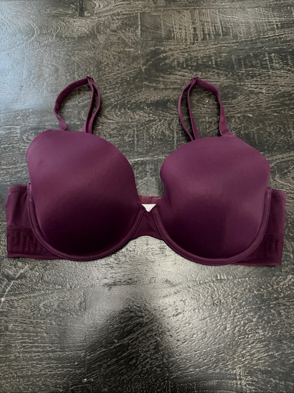 PINK Victoria's Secret Plum Push-Up T-Shirt Bra
